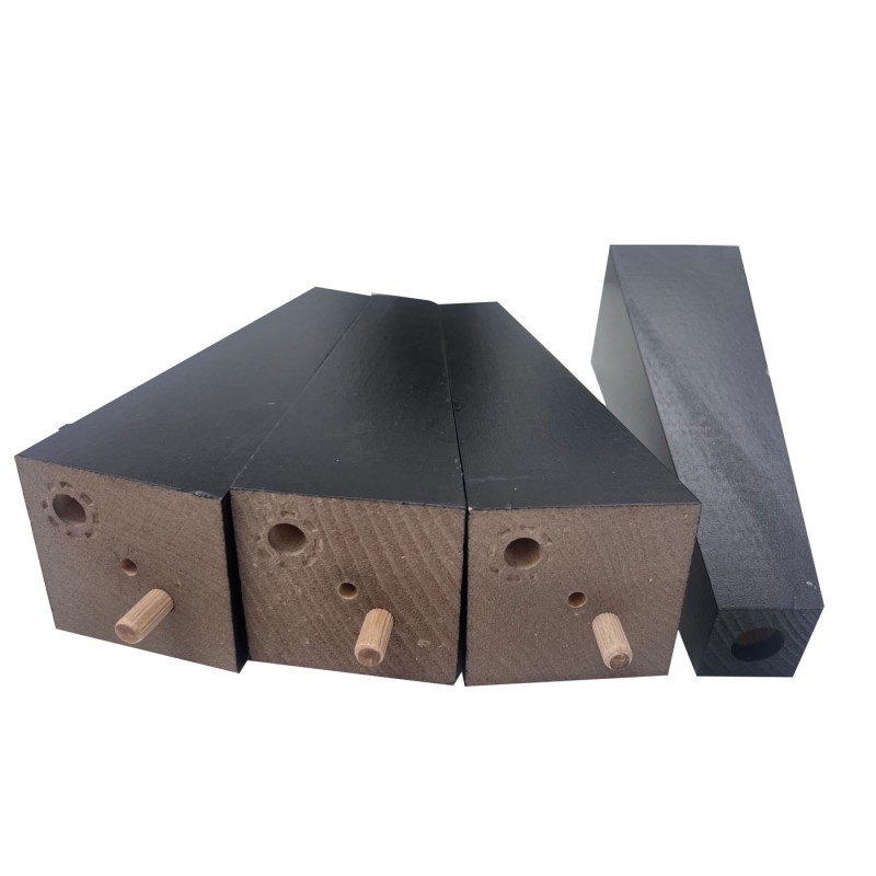 18cm / 7" Round Tapered Wooden Replacement Legs 3