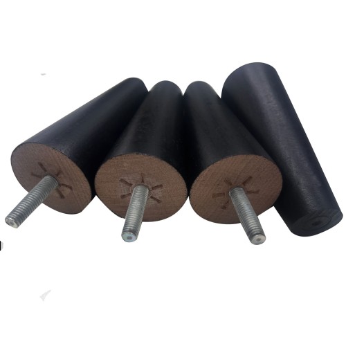 18cm / 7&quot; Round Tapered Wooden Replacement Legs x4