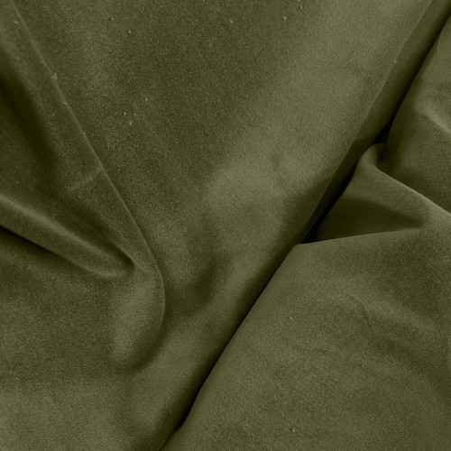Cotton Velvet Fabric Dressmaking Olive Green2