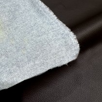 Luxury Soft Feel Leather Look Fabric Choc1