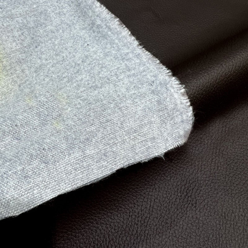 Luxury Soft Feel Leather Look Fabric Choc1