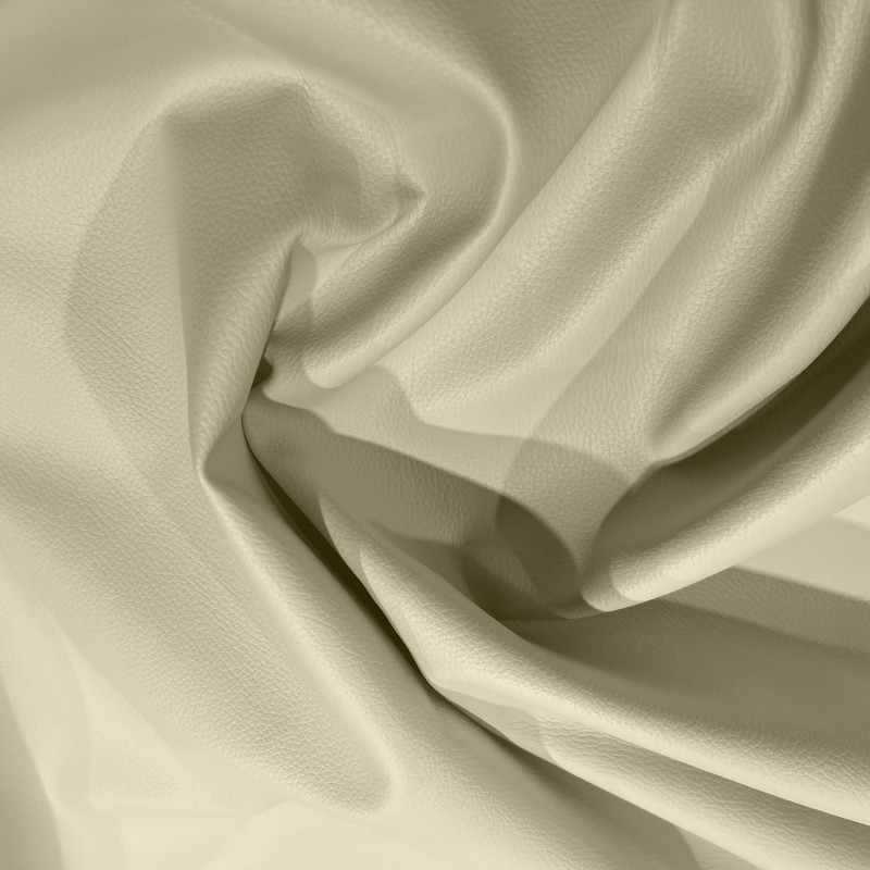 Luxury Soft Feel Leather Look Fabric Cream4