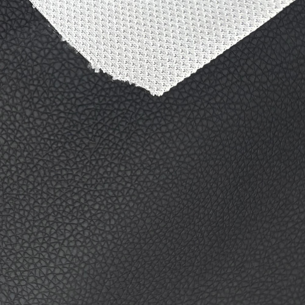 Luxury Soft Feel Leather Look FabricR Grey2