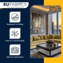 Mushroom Bling Fire Retardant Upholstery Fabric  