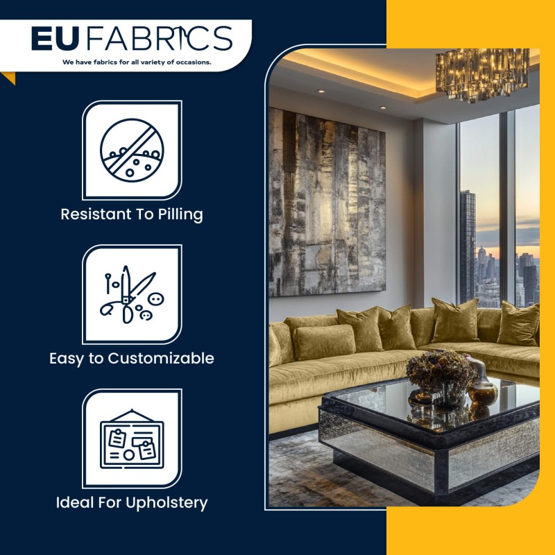 Mushroom Bling Fire Retardant Upholstery Fabric  