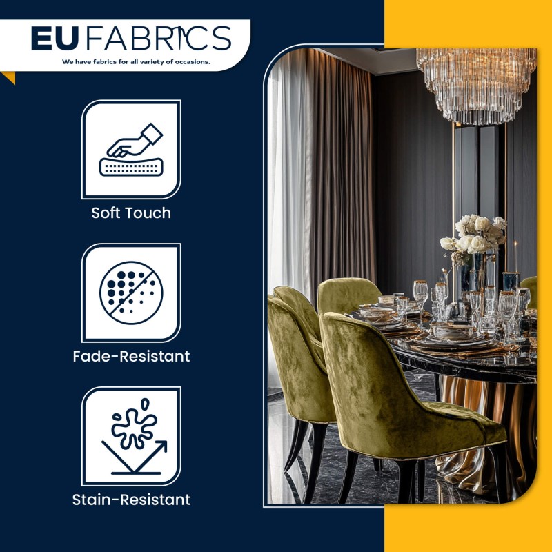 Mushroom Bling Fire Retardant Upholstery Fabric  