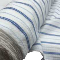 Cotton Lawn fabric Blue Stripe 2
