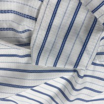 Cotton Lawn fabric Blue Stripe 4