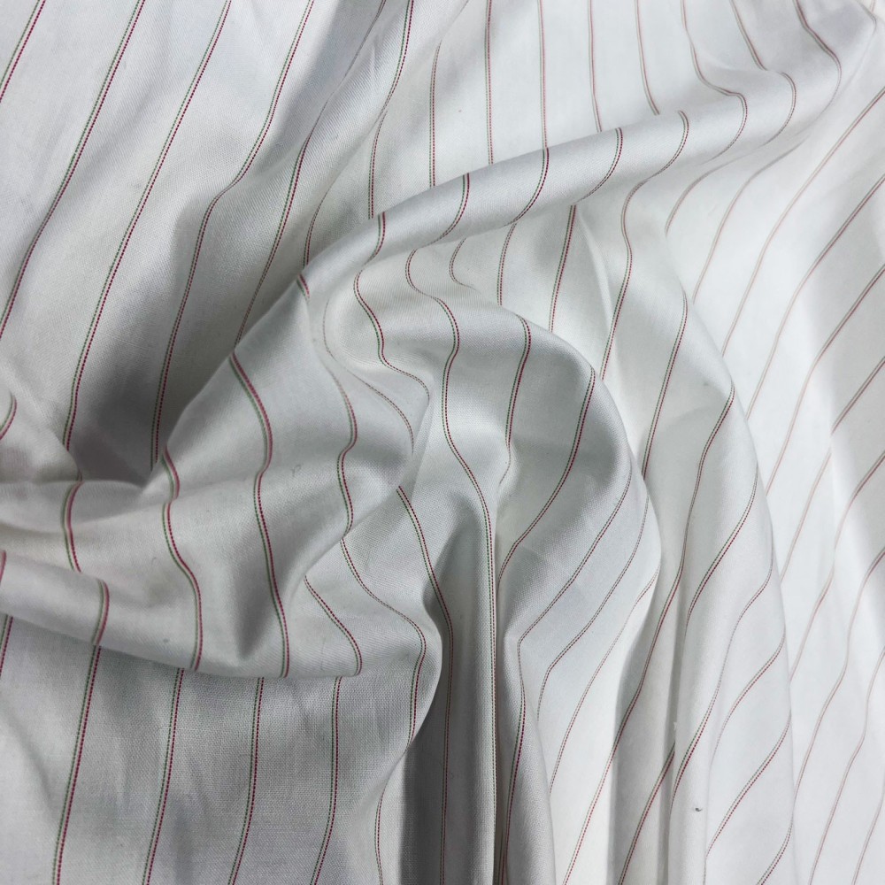 Cotton Lawn Dressmaking /red green 1