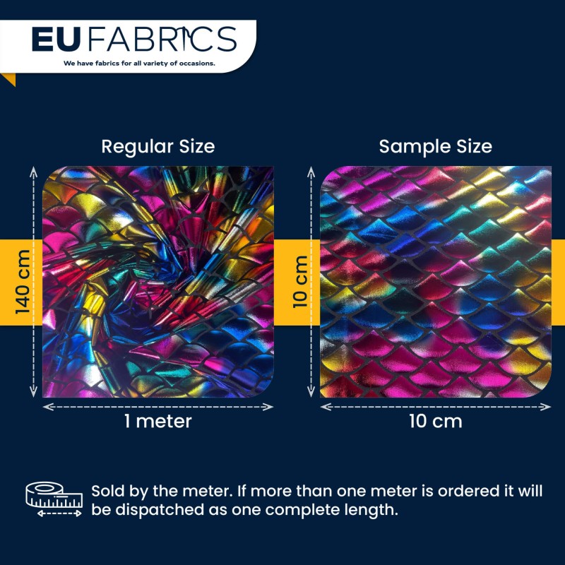 Large Rainbow Fishscale Foil