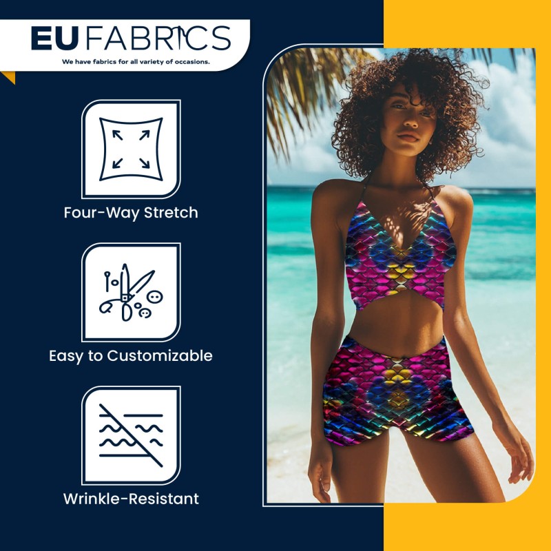 Large Rainbow Fishscale Foil