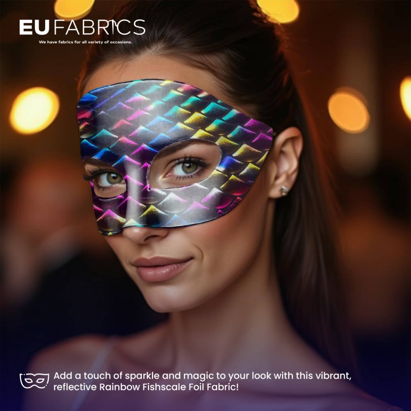 Large Rainbow Fishscale Foil