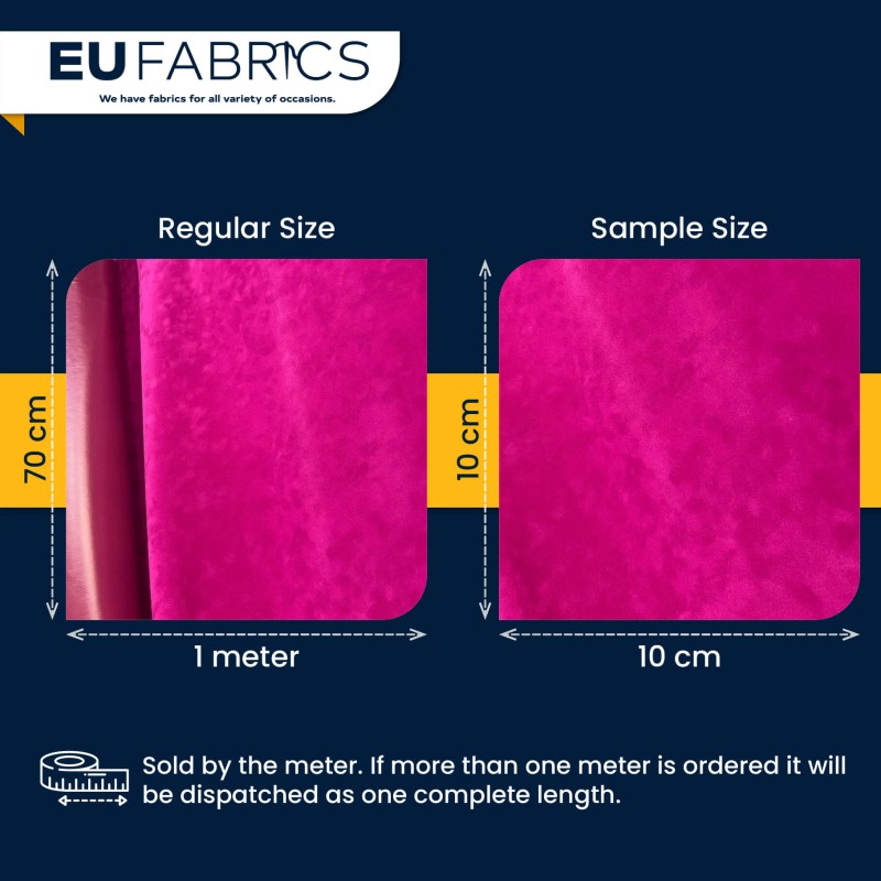 PVC Backed Faux Suede Fabric Pink