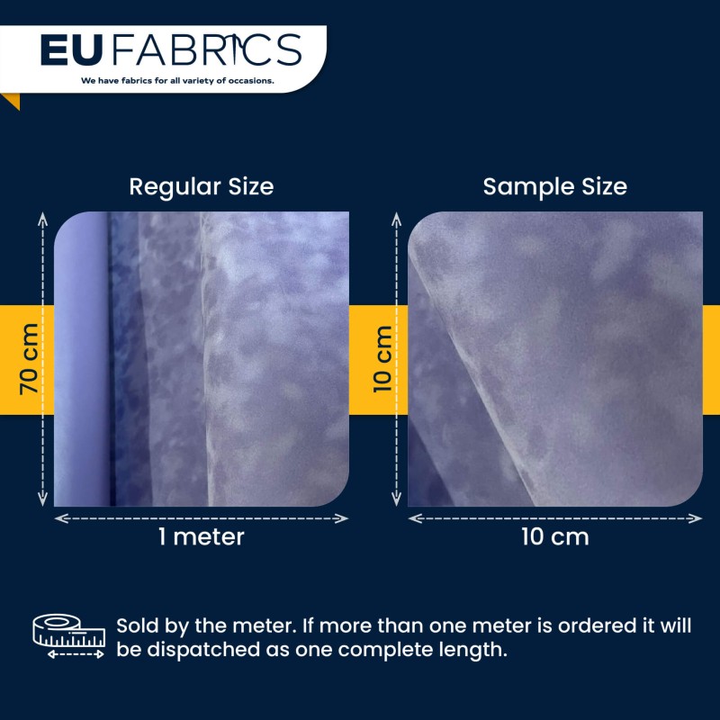 PVC Backed Faux Suede Fabric Lilac