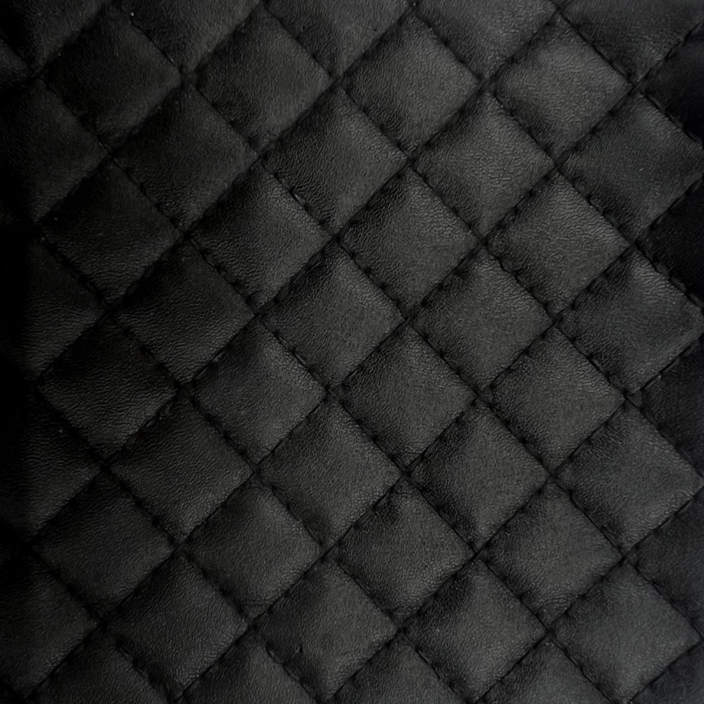Diamond Stitched Leatherette black