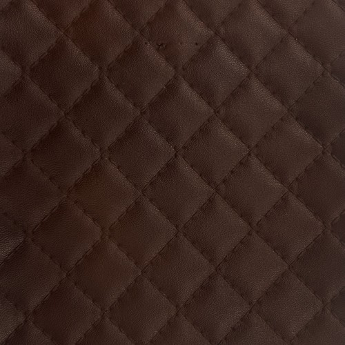 Diamond Stitched Leatherette brown