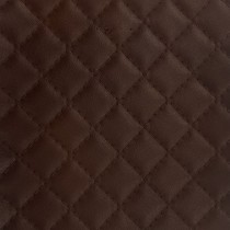 Diamond Stitched Leatherette brown
