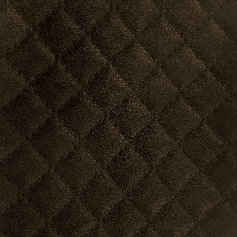 Diamond Stitched Leatherette chocolate