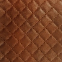 Diamond Stitched Leatherette tan
