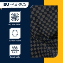 Checked Waterproof Dry Waxed Cotton Fabric