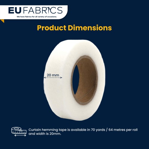 Curtain Hemming Tape Iron On 20mm