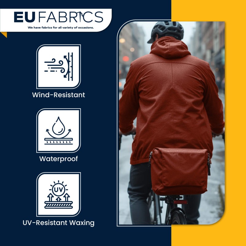 Dry Waxed Cotton Canvas Fabric 150cm Wide