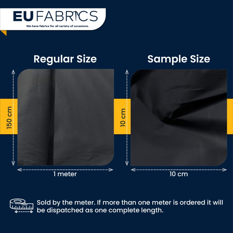 Midnight Blue Dry Waxed Cotton Fabric