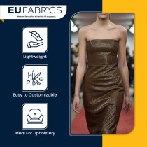 Fire Retardant Glitter Vinyl Brown