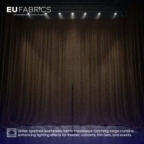 Fire Retardant Glitter Vinyl Brown