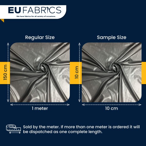 Silver Jersey Foil Fabric 4 Way Stretch