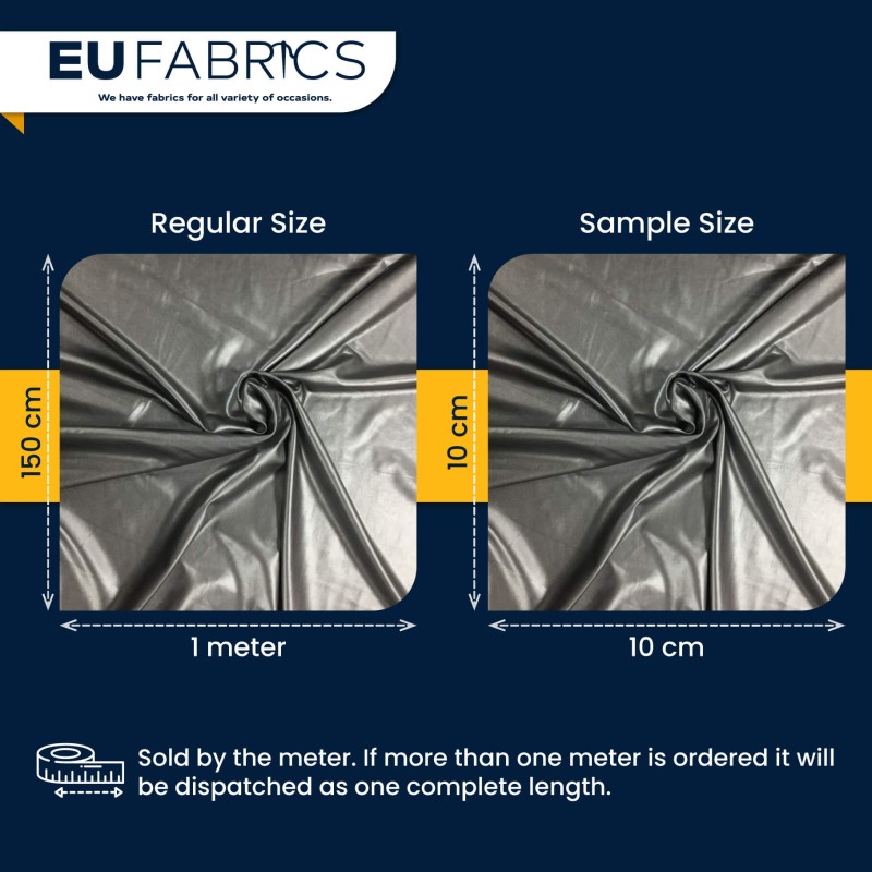 Silver Jersey Foil Fabric 4 Way Stretch