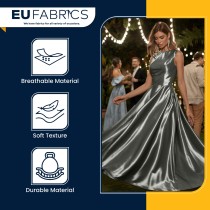 Silver Jersey Foil Fabric 4 Way Stretch