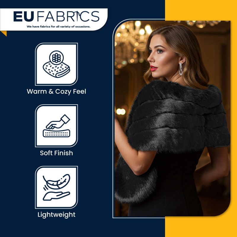 Luxury Acrylic Short Pile Fur Fabric 