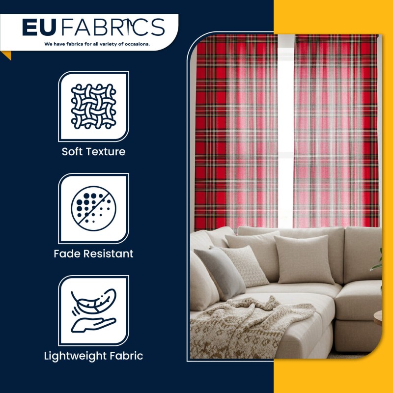 Royal Stewart Tartan Fabric