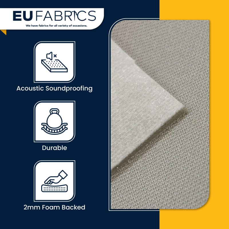Acoustic Fabric for Soundproofing White