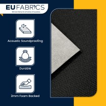 Acoustic Fabric for Soundproofing Black
