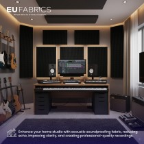 Acoustic Fabric for Soundproofing Black