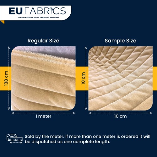 Channel Double Sided Quilted Fabric with Scrim Back Wheat