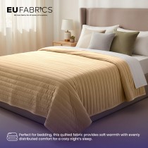 Channel Double Sided Quilted Fabric with Scrim Back Wheat