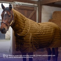 Channel Double Sided Quilted Fabric with Scrim Back Cinnamon