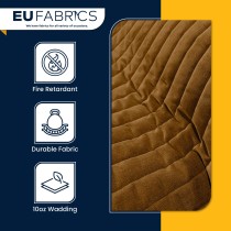 Channel Double Sided Quilted Fabric with Scrim Back Cinnamon