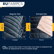 Channel Double Sided Quilted Fabric with Scrim Back Gunmetal