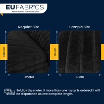 Channel Double Sided Quilted Fabric with Scrim Back Charcoal