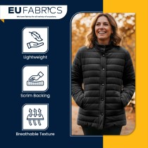 Channel Double Sided Quilted Fabric with Scrim Back Charcoal