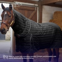 Channel Double Sided Quilted Fabric with Scrim Back Charcoal