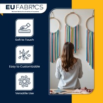 Lightweight Striped Polycotton Fabric Turq