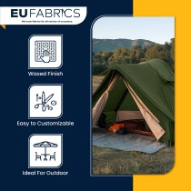 Slight Seconds Waxed Cotton Fabric Moss