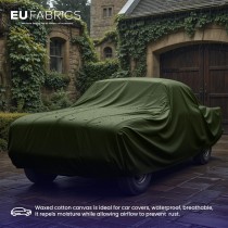 Slight Seconds Waxed Cotton Fabric Moss