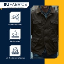 Slight Seconds Waxed Cotton Fabric Brown