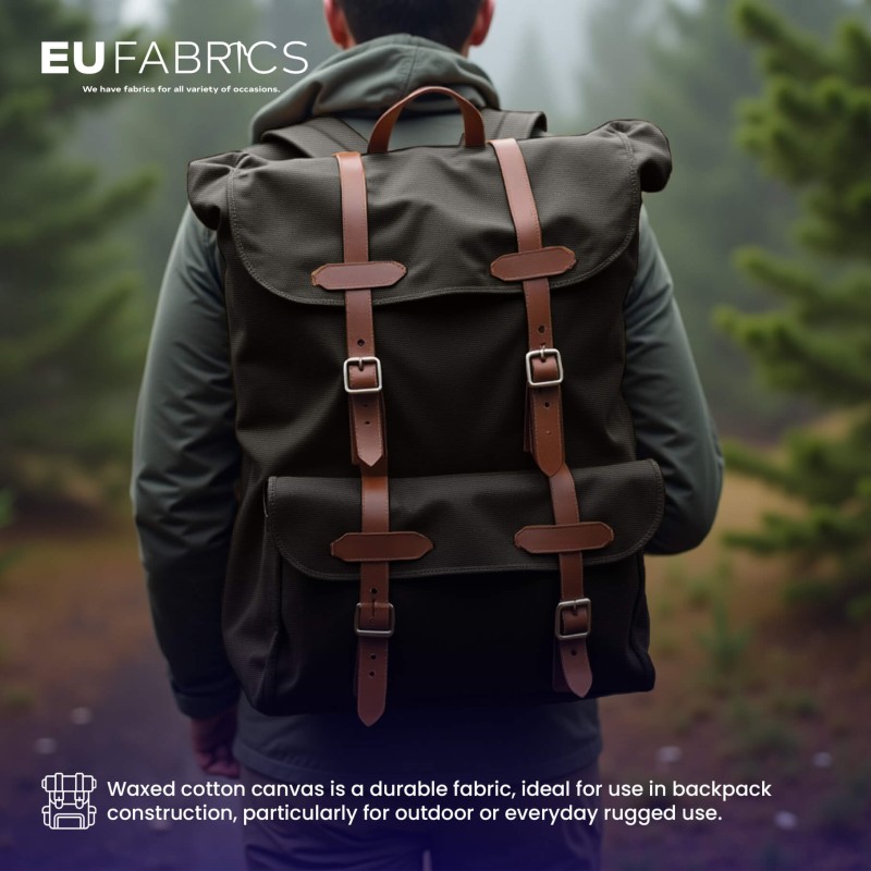 Slight Seconds Waxed Cotton Fabric Brown